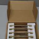 TUNNY 5 Pack Cabinet Handles-6.3"/160mm Screw Spacing Champagne Bronze Furniture Hardware Handles for Kitchen Cabinets Bedroom Dresser Wardrobe Cabinet Pulls