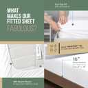 TEXAS LINEN CO. 100% Organic Cotton Sheets King Size - 4 PC Organic Cotton King Size Percale Weave Sheet Set, Soft, Cooling, Crisp & Breathable, 16" Deep Pocket Hotel Quality Bedding Set - Teal