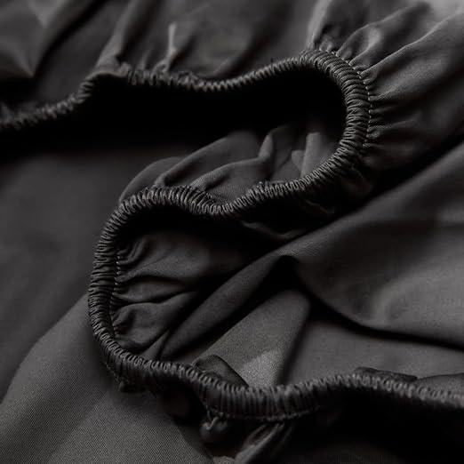 Black Stretch Spandex Universal Cover with Drawstring Edge, No Size