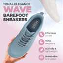 HIKE Footwear Wave Women's Slip-On Barefoot Shoes, Wide Toe Box Heel pull tab, no laces, zero-drop sole, flexible ground-feel design, for walking, hiking & training, breathable 7.5 Wide