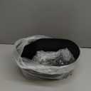 Dahey 10.5 Inch Metal Iron Hanging Flower Pots for Railing Fence Hanging Bucket Pots Countryside Style Window Flower Plant Holder with Detachable Hooks Home Decor,Black,3 Pcs