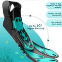 Viginsul Mask Fins Snorkeling Gear for Adults, Full Face Snorkel Mask & Adjustable Swim Fins Snorkel Set, Panoramic View Snorkel Mask Dry Top Anti-Fog Anti-Leak