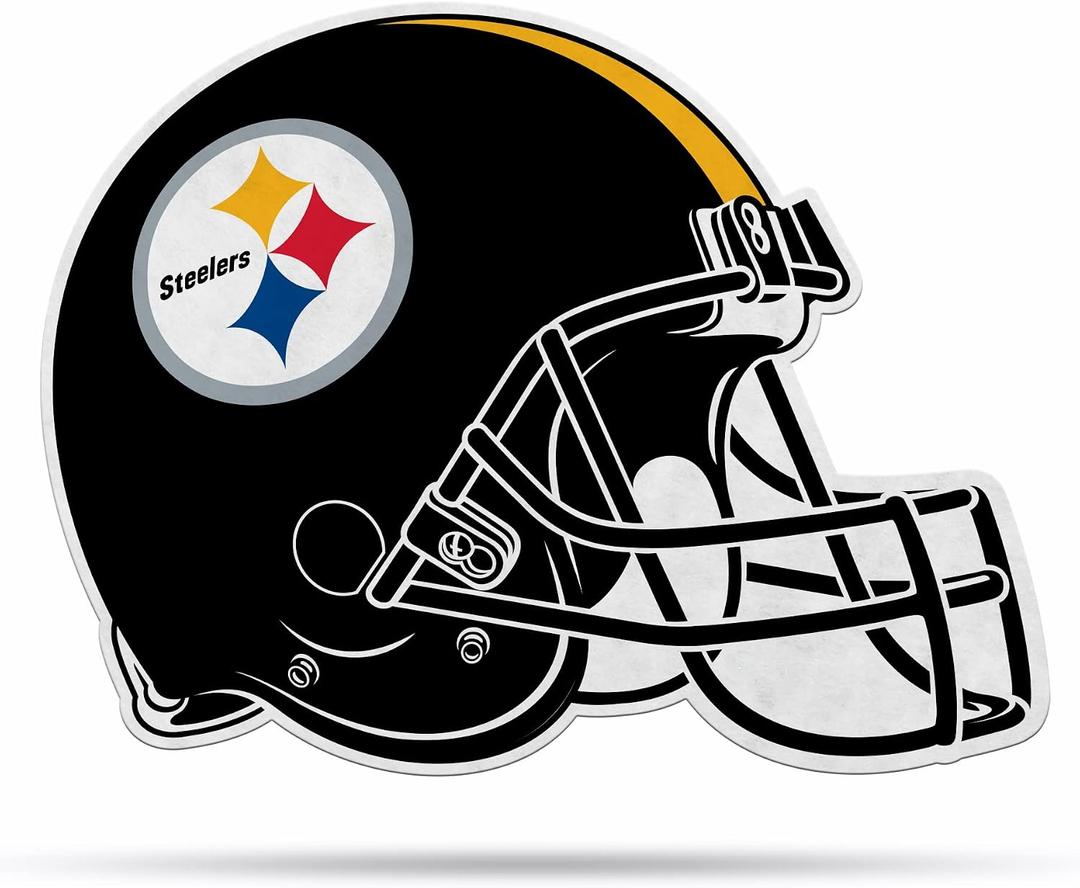 Rico Industries NFL Football Helmet Shape Cut Pennant - Home and Living Room Dcor - Soft Felt EZ to Hang