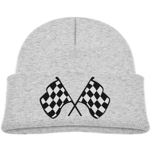 swqfzki Beanies Hats Newborn Boys Girls Funny Warm Caps Checkered Flags Hat Infant Race Flag Hats Baby Beanies Cap (0-12 Months)