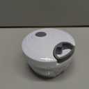 Ourokhome Manual Food Processor Vegetable Chopper, Portable Hand Pull String Garlic Mincer Onion Cutter for Veggies, Ginger, Fruits, Nuts, Herbs, etc., 500ml, White