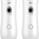 Automatic Air Freshener Spray Dispenser (2-Pack) White Wall Mounted or Free Standing Battery Operated Sprayer for Home or Commercial Use, 3 Auto Scent Release Time Settings for Room/Bathroom Freshness