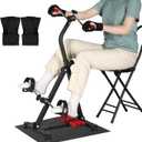 Adjustable Pedal Exerciser Bike for Seniors,Hand Arm Leg and Knee Therapy, Stroke Recovery, Portable Fitness Equipment for Total Body Workout - Great Gift for Elderly Rehab
