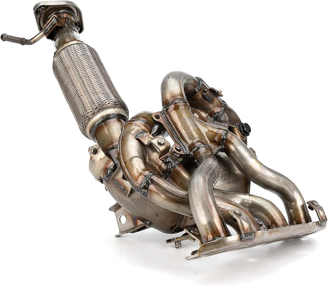 High Flow Front Catalytic Converter with Integrated Exhaust Manifold Kit Direct-Fit Mazda CX-5 CX5 2013 2014 2015 2.0L Replace PE06-20-50XA PE052050X(EPA Compliant)