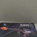 Realistic Toy Gun for Nerf Guns Darts - Electric Sniper Rifle Automatic Foam Blaster with Scope 100 Soft Bullets 3 Magazine for Kid Boy Ages 6-12 Years Old, Indoor Outdoor Game for Adult Child Black