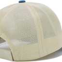 Kids Trucker Hat for Boys Girls Ages 3-9, UPF 50+ Protection Mesh Back Embroidered Baseball Cap (Blue)