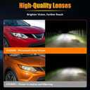 Halogen Headlight Assembly Fit for 2017-2019 Nissan Rogue Sport, Passenger Side Headlamp with LED DRL Clear Lens Black Housing Amber Reflector, OEM# 260106MA0A, 1 PC