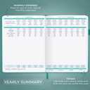 Clever Fox Income & Expense Tracker Large – Accounting & Bookkeeping Ledger Book for Small Business – 2-Year Record Notebook, A4 (Turquoise)