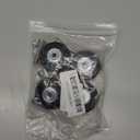 OwnMy 45mm x 18mm Luggage Suitcase Replacement Wheels, Rubber Swivel Caster Wheels Bearings Repair Kits, A Set of 4