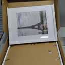 11x14 Picture Frames set of 3, Made of Glass and White Wooden Photo frame - Displays 8x10 Picture with Mat or 11 x 14 Poster without Mat, Wall Collage Frame set