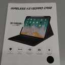 BLUTLOTUS Keyboard case for iPad 9th Generation 10.2 Inch - Backlit Wireless Detachable Folio Keyboard Cover with Pencil Holder for iPad 9th/8th/7th Gen, iPad Air 3rd Generation 10.5 Inch(Black)