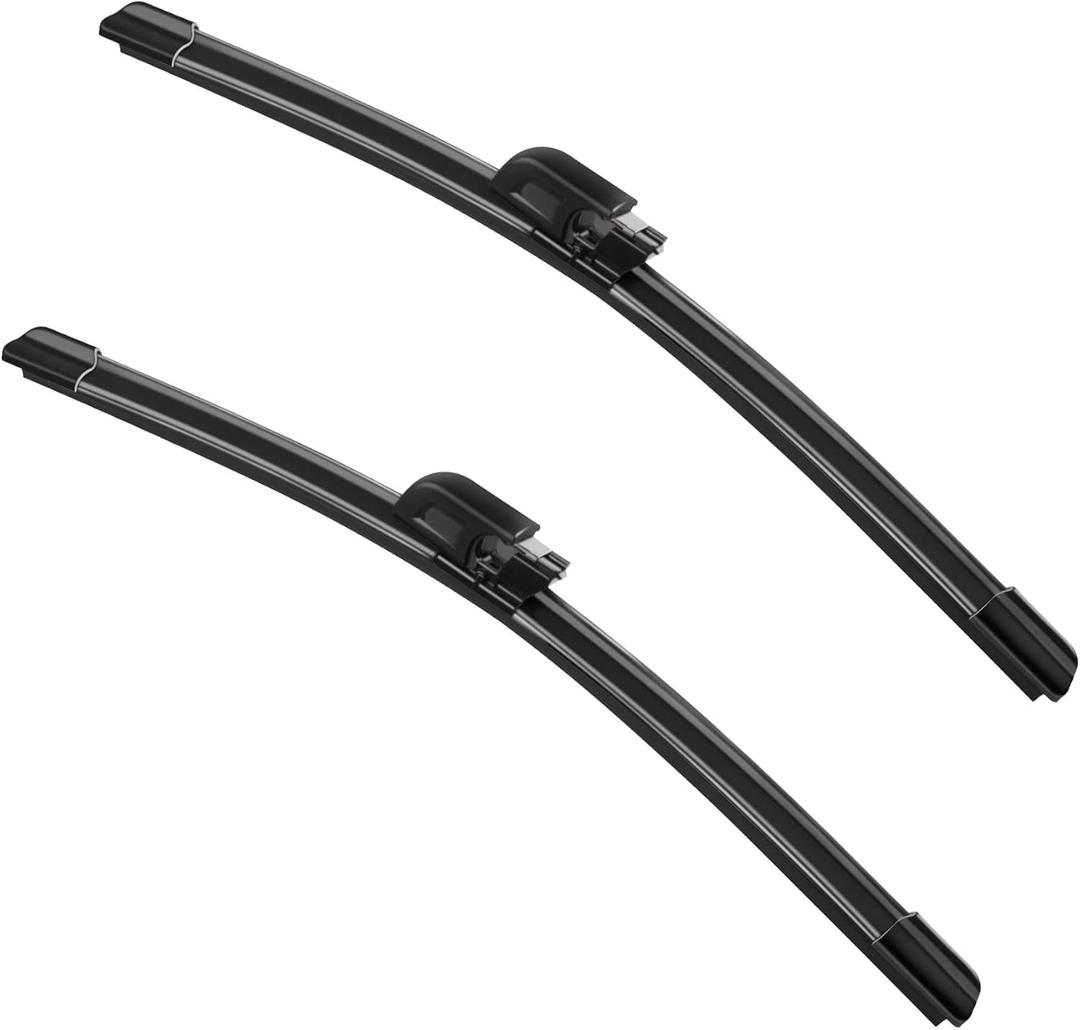 2 Factory Wiper Blades Replacement for 2003 2004 2005 2006 2007 2008 Benz C CLK Class 2002-2006 2007 2008 2009 A8 S8 Original Equipment Replacement Wiper Blade Set- 22"+22" (Set of 2) Top Lock