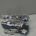 2 x Kids Heated Socks - Boys and Girls Electric Heating Wool Knee High Skiing Socks, 5000mAh Battery Pack (Small-Medium, Black)