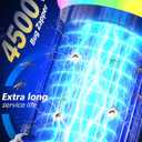 Solar Bug Zapper Outdoor, High-Efficiency Mosquito Zapper, 5 Modes Fly Zapper, Smart Auto ON/Off, Cordless Long-Lasting 6000mAh Fly Zapper for All Night, Indoor & Outdoor