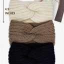 Huachi Winter Headbands for Women Ear Warmers, Warm Headbands for Women Winter Accessories, Cold Weather Headband Chunky Knit Head Bands Ear Warmers (Color Set 1)