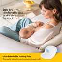 Medela Ultra-Breathable Nursing Pads, Highly Absorbent, Super Soft, Discreet Design for Comfortable Wear, Pack of 120