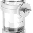Pawfly Bird Water Dispenser, Automatic Water Feeder, Plastic Cage Water Dispenser, White Parrot Waterer for Small Parakeet Cockatiel Budgie Lovebirds (Not Fit for Food Feeding)