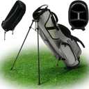 Ultra-Lite Golf Stand Bag - 3 Lbs, 4 Way Divider Portable Golf Club Carry Bag, Water-Repellent Golf Travel Case with Rain Hood, Golf Gifts for Men and Women