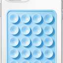 Anteel Silicone Suction Phone Case Mount, Non Slip Sticky Phone Grip for Cellphone, Silicon Adhesive Suction Cup Phone Mount, Strong Grip Holder for Selfies and Videos (Baby Blue)