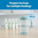 Dr. Brown's Baby Formula Mixing Pitcher with Adjustable Stopper, Locking Lid, and No Drip Spout, 36 oz, BPA-Free, Gray, 1-Pack