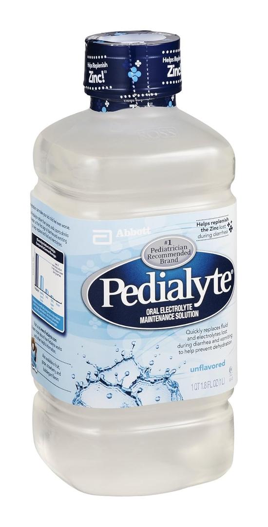 Pedialyte Oral Electrolyte Unflavored 33.8 OZ (Pack of 8), BB 4SEP2027
