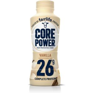 Core Power High Protein (26g) Shake, Vanilla, 14 fl oz Pack of 12, BB Date: 07/31/26