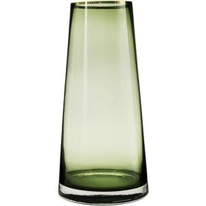 10 Green Glass Vase with Gold Mouth for Centerpieces Home Wedding Decoration (Large)