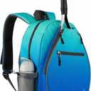 Kids Tennis Backpack, Boys and Girls Junior Bag, For Junior Tennis Rackets, Multiple Pockets with Shoe Compartment, Mesh Padded Straps, Standard Junior