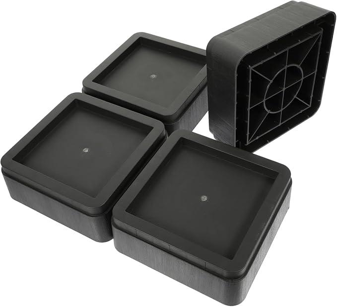 4pcs Furniture Risers Table Risers Desk Table Lifts for Home Adjustable Legs