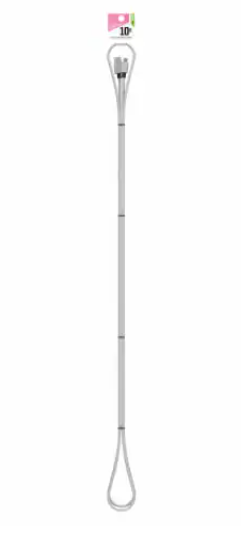 Cell Candy 10 Ft Braided Charge For Micro USB Silver