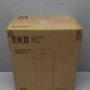 EKO Automatic Bathroom Can with Lid, 2.6 Gallon Slim Touchless Garbage Can, Waterproof Motion Sensor Bin for Bathroom, Office, Kitchen, White