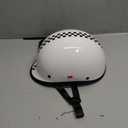 TRIANGLE Half Shell Helmet Motorcycle for Adults Men German Style Scooter Moped Motorcycle Helmet, Open Face Meet Dot Approved. L