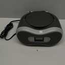 Core Innovations Portable Bluetooth CD Boombox with Digital FM Radio (Gray)