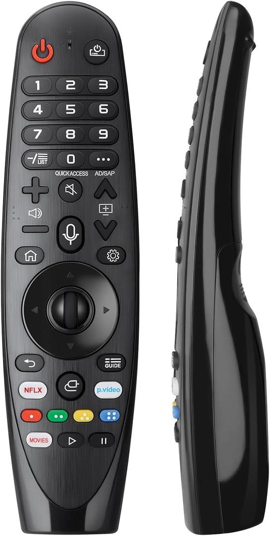 Voice-Magic-for-LG-TV-Remote-Control-Replacement Compatible with LG Smart OLED Thinq Webos TVs for AKB75855501 AN-MR24gn MR23gn MR22gn MR21ga MR20ga, for lg magic remote