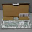 Wireless Keyboard and Mouse Combo, Full-Sized Wireless Keyboard and Adjustable DPI Mouse, 2.4GHz USB Receiver, Silent Keyboard and Mouse for PC, Windows, MAC, Desktop, Laptop (Avocado Green)