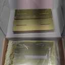 UNIQOOO Gold Mirror Arch Wedding Table Numbers with Stands 1-15, 5x7 Acrylic Display Signs and Holders, Pack of 15, Perfect for Centerpiece, Reception, Decoration, Party, Anniversary, Event