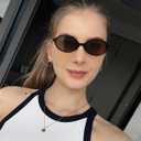 DUSHINE Retro Oval Trendy Sunglasses for Women Lightweight Narrow Shades UV protection Sun Glasses(3 Pack) (A4 Tortoise/Brown+black+transparent Brown)