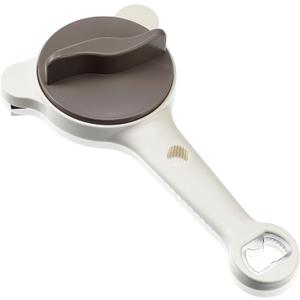 4-in-1 Strain Free Gripper Jar & Bottle Opener Easy Twist Can Opener for Tight Lids, Bottles, Ring Pull Cans for Weak Hands, Seniors, Arthritis