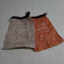 Bread Bags for Homemade with Beeswax Wrap - Zipper Reusable Bread Bag for Sourdough 2-Pack, Reusable Food Storage Bag to Keep Sourdough Fresh, Freezer-Safe, Eco-Friendly (Orange&Grey) (Large)