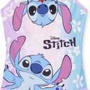 Disney Stitch Girls One Piece Swimsuit, Stretchy Swimwear for Beach and Pool (9-10 Years, Multi)