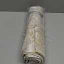 Loom and Mill Elegant Damask Table Runner 108 inches Long, Jacquard Floral Design Dining Table Runners with Tassels, Great for Christmas Table Setting Kitchen Dresser Party Decor(Beige Gold, 13x108in)