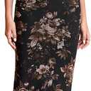 KUTUMAI Vintage Corset Long Formal Dress Lace Slit Back Bodycon Maxi Cocktail Wedding Guest Dresses for Women Elegant (Brown, S)