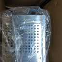 LemonRoad 2 Pack 5 Qt Stainless Steel Pasta Strainer Baskets Inserts Quarter Strainer Basket Skimmer with PVC Handles for 20 Qt. Pasta Cooker Pot for Boiling Noodle Blanching Vegetables Seafood