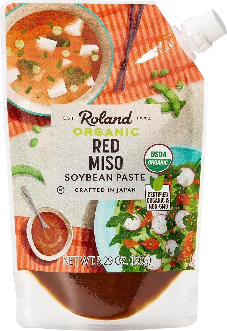 Roland Foods Organic Red Miso Paste, Specialty Imported Food, 5.29 Ounce, Pack of 1 (EXP 07/05/26)