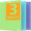 Cutting Mats for Cricut Maker 3,Explore 3,Maker,air 2,12x12 inch Standard+Light+Strong Grip 3 Mats Xinart 12x12" Variety Adhesive Replacement Cut Mats for Cricut