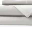 Hotel Sheets Direct 3 Piece Bed Sheet Set Twin Size, 100% Viscose Derived from Bamboo Sheets Set with 1 Pillowcase, Cooling & Breathable Luxury Bedding, Moisture-Wicking & Silky Soft, Light Gray